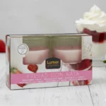 Packs de 8X2 (Soit 1,80€ les 2 bougies) : Pack 2 Bougies Fraise Chantilly - Lumar