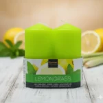 Lot de 12X2 Bougies (1,90€ les 2 Bougies) - Parfum Menthe & Citron - 10cm X 4,70cm - 24H