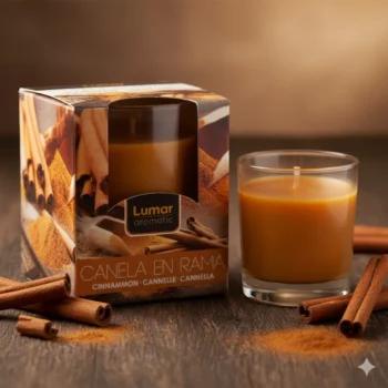 Pack de 12 (soit 1,90€ piéce) - Bougie parfum Cannelle
