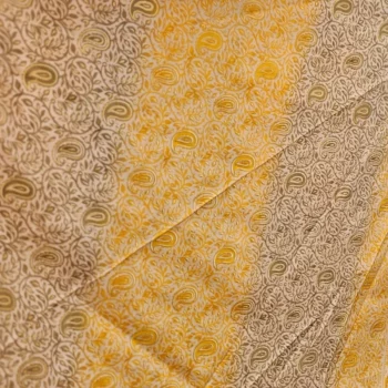 Lot de 5 (3€ Pièce) : Pantalon-Jupe super évasé Motif Paisley Coloré Doré - MADE IN INDIA – Image 4
