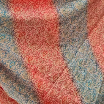 Lot de 5 (3€ Pièce) : Pantalon-Jupe super évasé Motif Paisley Coloré Doré - MADE IN INDIA – Image 2