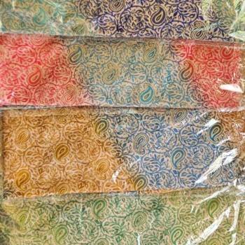 Lot de 5 (3€ Pièce) : Pantalon-Jupe super évasé Motif Paisley Coloré Doré - MADE IN INDIA – Image 6
