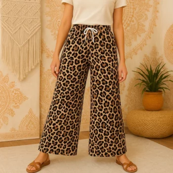 Lot de 16 (Soit 3,20€ Pièce) Pantalon Fluide & Évasé – Motifs différents Colorés
