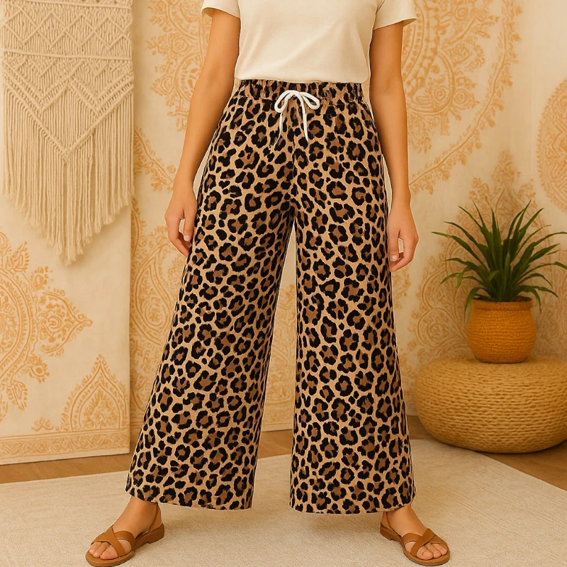 fournisseur de pantalon fluide pas cher 2 Lot de 16 (Soit 3,20€ Pièce) Pantalon Fluide & Évasé – Motifs différents Colorés – Image 1