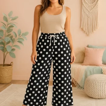 Lot de 16 (Soit 3,20€ Pièce) Pantalon Fluide & Évasé – Motifs différents Colorés – Image 5