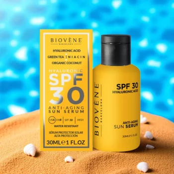 Lot de 12 (3,65€ Pièce) : Sérum Solaire Anti-Âge SPF 30 – Visage & Contour des Yeux – Image 2