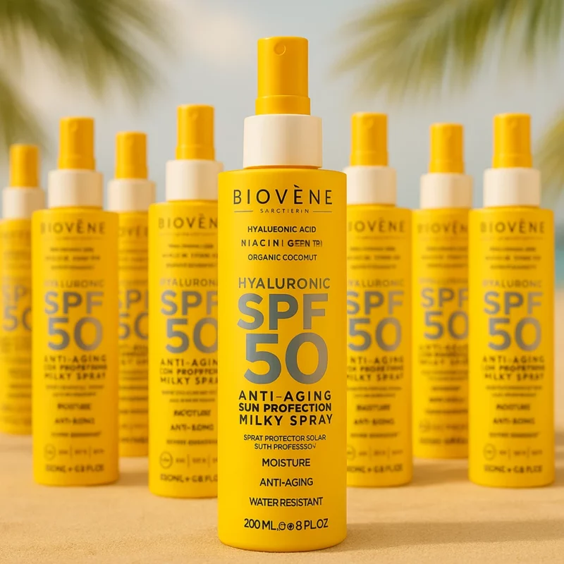Lot de 12 (6,22€ Pièce) : Spray Solaire Anti-Âge SPF 50 – Milky Spray Haute Protection