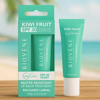 Lot de 6 (soit 2,61€ Pièce) : Baume à Lèvres KIWI SPF 30 – Soin Solaire Hydratant Résistant à l’Eau
