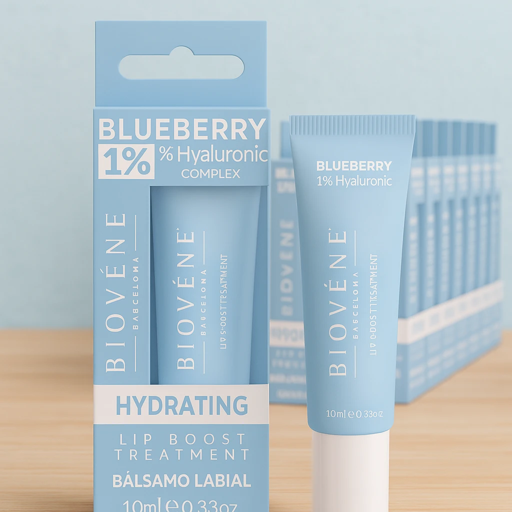 fournisseur de soins et creme spf protectrice soleil biovene (36) Lot de 12 (soit 2,20€ Pièce) : Hyaluronic Lip Boost Myrtille – Soin Hydratant à l’Acide Hyaluronique 1 % – Image 1