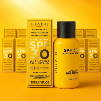 Lot de 12 (3,65€ Pièce) : Sérum Solaire Anti-Âge SPF 30 – Visage & Contour des Yeux