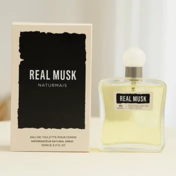 A Partir de 1,94€ Prix Dégressif :  Eau de Toilette Femme Real Musk – Naturmais – Fabriquée en Espagne
