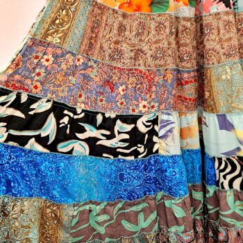 Lot de 5 (3,50€ Pièce) : Jupe longue Patchwork Motif Bohème Coloré - MADE IN INDIA – Image 2