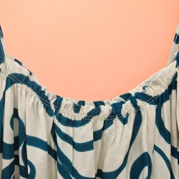 Lot de 5 (Soit 5.80€ Pièce) Mélange de Couleur de Robe Mi-longue Large Motif Estival Coloré  - MADE IN ITALY – Image 4