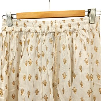 Lot de 4 (3,50€ Pièce) : Jupe longue Petit Motif Bohème doré - MADE IN INDIA – Image 3