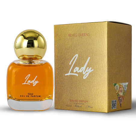 lady-50-ml-caja-48-unidades Carton de 12 (4,25€ Pièce) : Eau de Parfum Générique Femme Lady 50ml - Reyes Queens – Image 2