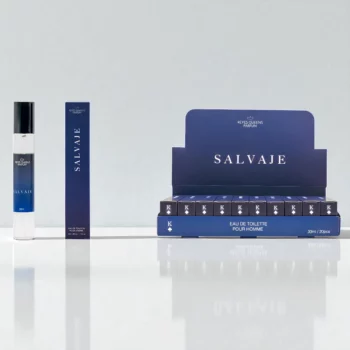 Présentoir de 20 (1,20€ pièce) : Eau de toilette générique Homme SALVAJE 33ml - Reyes Queens – Image 3