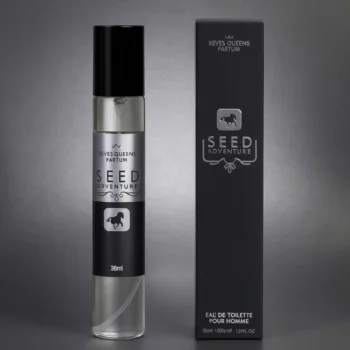 Présentoir de 20 (1,20€ pièce) : Eau de toilette générique Homme SEED ADVENTURE 33ml - Reyes Queens