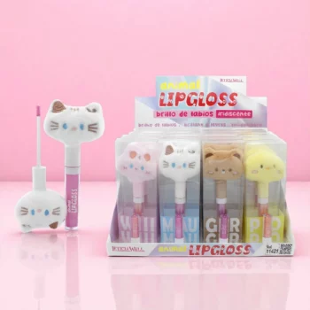 Présentoir de 20 (soit 1,65€ l'unité) : Gloss à Lèvres ANIMAL Couleur IRIDESCENTE – Leticia Well – Image 2