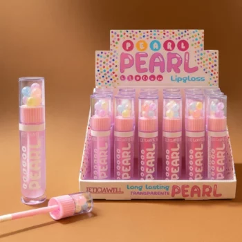 Présentoir de 24 (soit 1,02€ l'unité) : Lipgloss BUBBLE PEARL – Leticia Well
