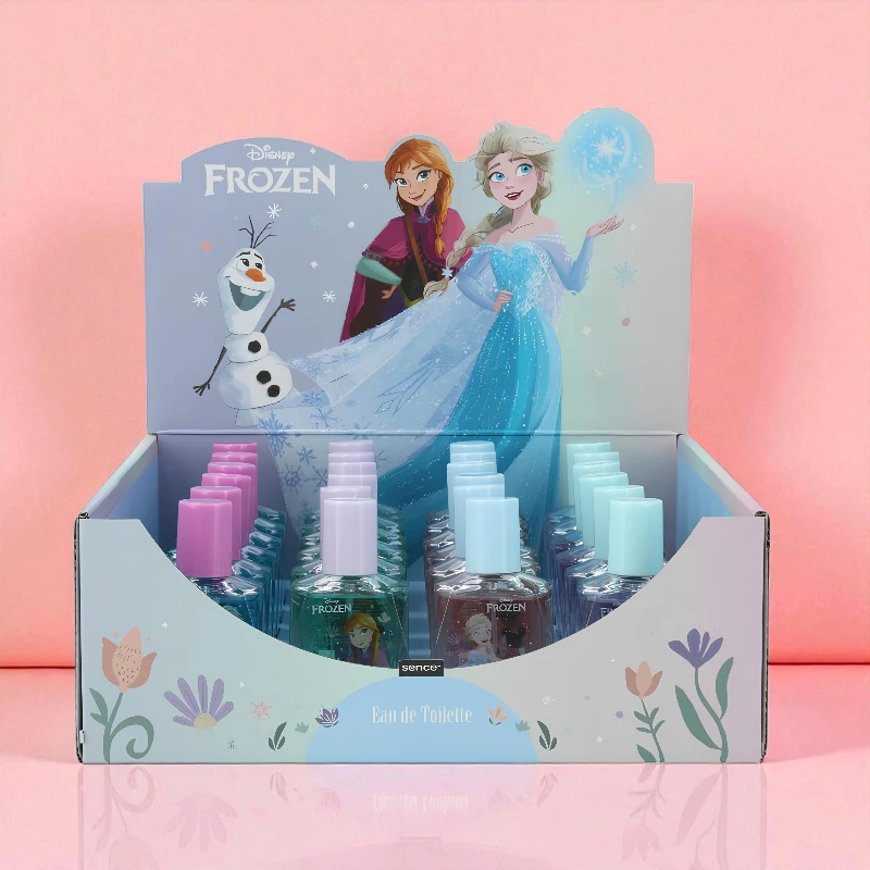 2045951 Disney Frozen Shelf Display 24pcs EDT 30ml 4ass Everyday Présentoir de 24 (2,35€ Pièce) : Eau de Toilette 30ml 4 Personnages FROZEN DISNEY - SENCE – Image 1