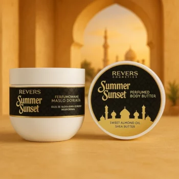 Lot de 6 (soit 3,80€ unité) : Beurre corporel parfumé Summer Sunset 250 ml - Revers Cosmetics