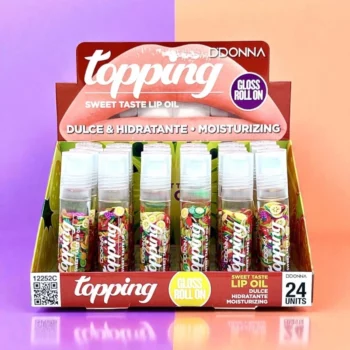 Présentoir de 24 (soit 0,75€ l'unité) : Gloss Topping Sweet Lip Oil - DDonna – Image 4
