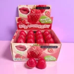 Présentoir de 24 (soit 0,83€ unité) : Rouge à Lèvres Magique à la FRAISE Waterproof – MEIKE GLAMOUR