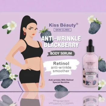 A Partir de 1,73€ Prix Dégressif : Sérum Corporel Anti-Rides à La Mûre – Kiss Beauty – Image 2