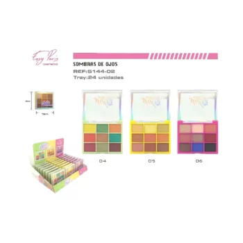Présentoir de 24 : Fard à paupières 9 Couleurs STYLES – Easy Paris – Image 2