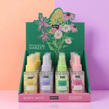 Présentoir de 16 (1,50€ Pièce) : Brumes Corporelles 100 ml – Sence Botanical Market – Image 2