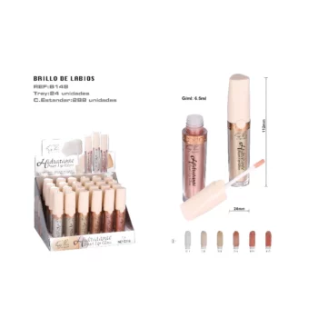 Présentoir de 24 (soit 0,90€ unité) : Gloss à Lèvres Hydratant PEARL – EASY PARIS – Image 2