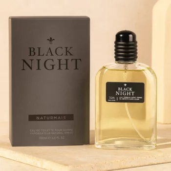 A Partir de 1,94€ Prix Dégressif :  Eau de Toilette Homme Black Night – Naturmais – Fabriquée en Espagne