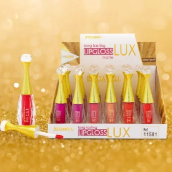 Présentoir de 24 (soit 1,43€ l'unité) : Lipgloss Longue Durée Mat Lux - Leticia Well