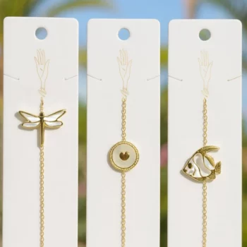 Prix dégressifs à partir de 1,60€ : Bracelets dorés & nacrés en acier inoxydable – Image 5