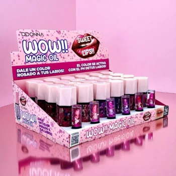 Présentoir de 24 (soit 1,13€ l'unité) : Gloss à Lèvres Magic WOW!! – D'Donna