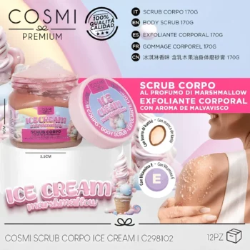 Lot de 6 (1,70€ unité) : Gommage Corporel Marshmallow – Cosmi Premium – Image 2