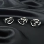 Lot de 3 (2€ Pièce) : Bagues Argentée en Acier Inoxydable – Réglables et Adaptables