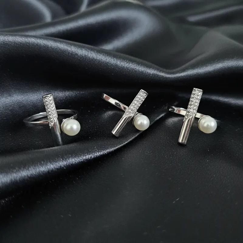 Lot de 3 (2€ Pièce) : Bagues Argentée en Acier Inoxydable – Réglables et Adaptables