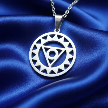 Lot de 3 (1,50€ Pièce) : Collier Avec Pendentif Œil de la Providence - Argenté
