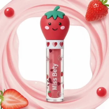 Présentoir de 24 (soit 0,75€ unité) : 🍓 Gloss à lèvres mat Sweet Strawberry – Miss Betty – Image 2