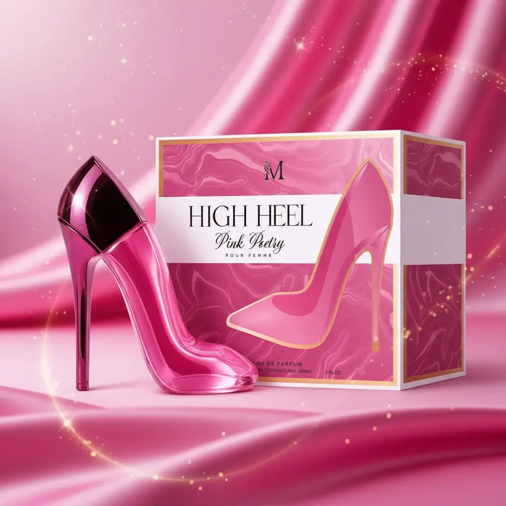 HIGH HEEL PINK POETRY eau de parfum femme mirage en gros Lot de 5 (4,70€ Pièce) : Eau de Parfum Femme HIGH HEEL PINK POETRY 100ml - Mirage – Image 1