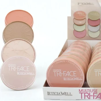 Présentoir de 18 (1,23€ pièce) : Maquillage Tri-Face Multiusage – Image 2
