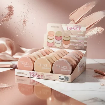 Présentoir de 18 (1,23€ pièce) : Maquillage Tri-Face Multiusage