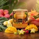 Pack de 12 (soit 1,90€ piéce) - Bougie parfum fruits tropicaux