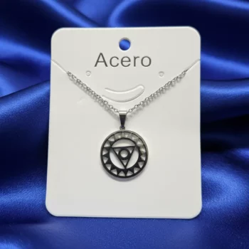 Lot de 3 (1,50€ Pièce) : Collier Avec Pendentif Œil de la Providence - Argenté – Image 2