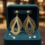 Lot de 3 (2,50€ la Paire) : Boucles d’Oreilles Dorées pendantes Motif ajouré 6.5cm