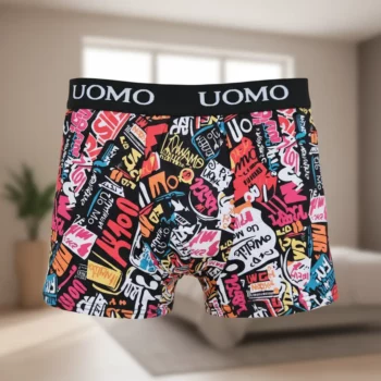 Lot de 24 (soit 1€ unité) : Boxers Homme Fantaisie 4 Couleurs – Tailles M à 3XL – Image 2