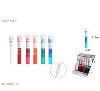 Présentoir de 24 (soit 0,75€ unité) : Huiles à Lèvres Wynie – Color Boost – Image 2