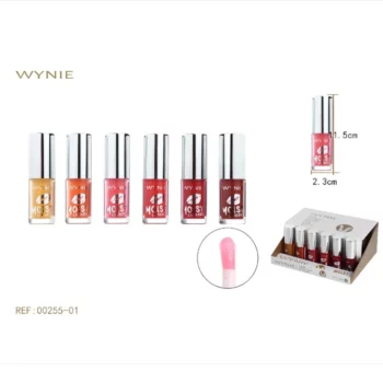 Présentoir de 24 : Gloss à Lèvres Wynie – Moist Gloss – Image 2
