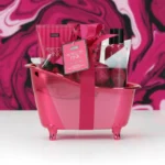 Lot de 2 (soit 10,15€ pièce) : Coffret Cadeau de Bain "Baignoire Rose" PERFECTLY PINK 4 Pièces - Sence